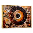 thumbnail image 2 of Designart Abstract framed wall art decor, Abstract framed wall art Print, Captivating Abstract Forms I , Orange Modern Gold framed wall art, 44x34 inches Gold Frame, 2 of 5