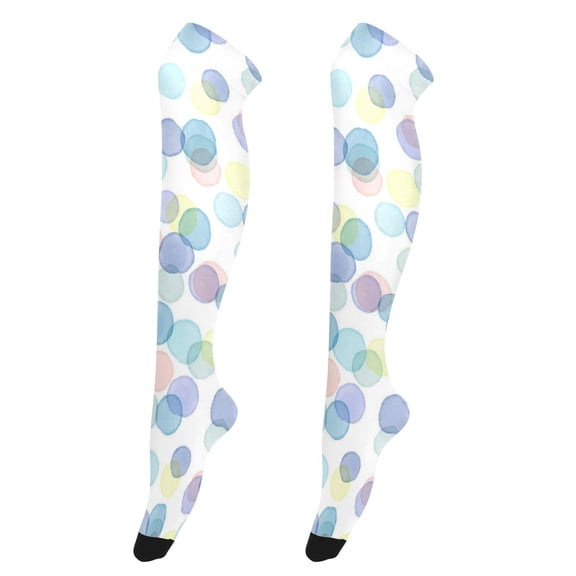 Sexy Thigh High Stockings - Silky Smooth & Stay-Up Design for Legs That Slay! Various Colored Dots