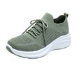 thumbnail image 3 of YOUYEDIAN Sneakers for Women Versatile Lace-up Comfy Breathable Fashion Soft Platform Sneakers Casual Sport Outdoor Walking Shoes, 3 of 5