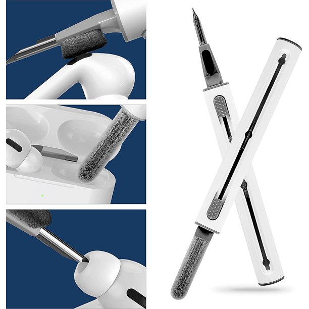 Kit de limpieza de auriculares Bluetooth para Airpods, bolígrafo de limpieza multifunción 3 en 1 para Airpods Pro, herramientas de limpieza portátiles compatibles con Lego Huawei Sam