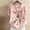 Pink, variant on LoyisViDion Womans Shirts Clearance Women'S Plus Size O-Neck Short Sleeve Tops Print Buttons Cotton Linen Vintage Tops White 8(L)
