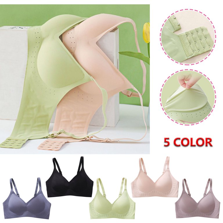 Ultra Thin Ice Silk Bras for Women Wireless Push Up Sports Bra Comfort  Breathable Padded Full Coverage Everyday Bra 