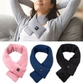 thumbnail image 2 of 3 Speed Adjustment Rechargeable Heating Scarf Smart Women Men Message USB Plug Neckerchief for Outing, 2 of 8
