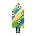 thumbnail image 2 of HATIART Couverture à Capuche Bois Coloré Main Libre Conception Portable Comfotable Capuche Jeté Wrap Robe 40 X 50 Pouces, 2 of 3