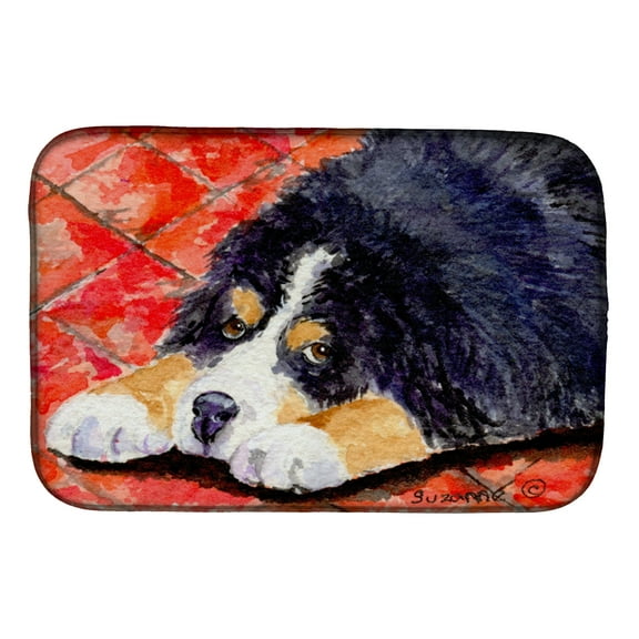 Bernese Mountain Dog Dish Drying Mat