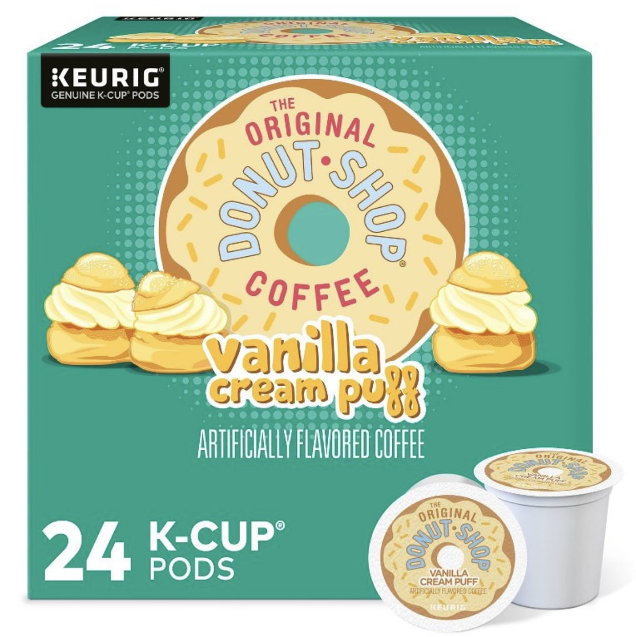 The Original Donut Shop Vanilla Cream Puff Keurig KCup Coffee Pods