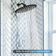thumbnail image 3 of Labymos Pomme de Douche Ronde de 8 Pouces G1/2 à Haute Pression, Pomme de Douche Pivotante pour Salle de Bain, 3 of 8