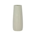 thumbnail image 2 of Sagebrook Home Ceramic Cylinder Etched Lines Vase, 2 of 7