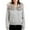 Grey, variant on Fiaer Cropped Hoodies for Women Thermal Warm Hooded Jacket Slim Fit Drawstring Thickened Sweatshirt Long Sleeve Casual Trendy Tops with Pocket White S