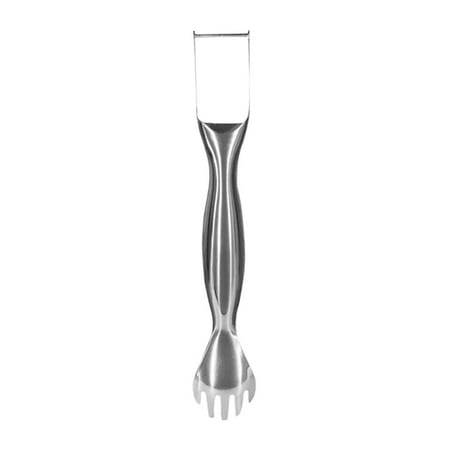 

KAGAYD Watermelon Cutter Stainless Steel 2 In 1 Fruit Cutter Fork Watermelon Slicer Double Head Fruit Fork Slicer Watermelon Cutting Tool Efficient Cutting Tool For Party Camping Silver
