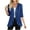 1_Blue, variant on Women's Lightweight 3/4 Sleeve Cardigan – Draped Ruffle Open Front Cover-Up | Plus Size Knit Kimono Wrap