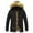 A#Black, variant on DPTALR Men's Solid Color Winter Thickened Windproof Quilted Multi Pocket Long Sleeve Padded Outerwear,Black,XXL