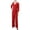 Barbados Red, variant on Womens Petites Matte Jersey Belted Jumpsuit