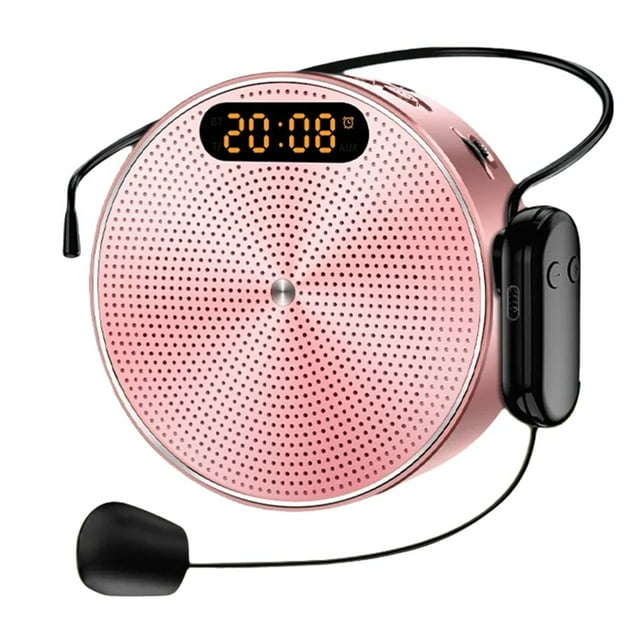 Altavoz con Reloj con Cable o Inalámbrico Altavoz Bluetooth Portátil Guía Turístico para Profesores Altavoz con Micrófono Dedicado