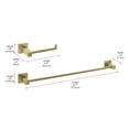 thumbnail image 2 of Isla 2-Piece Bathroom Hardware Set in Brushed Gold, 2 of 2