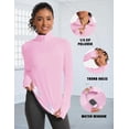 thumbnail image 5 of Camisa IECCP para mujer, manga larga, cierre 1/4, protección solar, color rosa, talla XL, 5 of 5