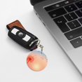 thumbnail image 6 of Naloa The Sunset of Dandelion Print Round Keychain Keychain Key Ring, Key Tag, Key Chain Bulk for Gift Accessories (Round), 6 of 7