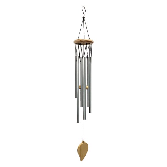 Labymos Wind Chimes 6pcs Aluminum Tubes Chimes Simple European Style Windbells Melodious Soothing Sound for Outdoor Indoor Backyard Decoration