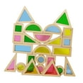 thumbnail image 3 of 24 bloques de construcción de madera con forma de , juguete sensorial para niños de 2 a 4 años, aprendizaje temprano, para niños en edad, 3 of 9