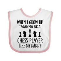 Inktastic Future Chess Player Like Daddy Boys or Girls Baby Bib