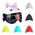 thumbnail image 2 of Hloma 2Pcs Self-adhesive Helmet Cat Ears Ornament Accessory for Motorcycle, 2 of 8