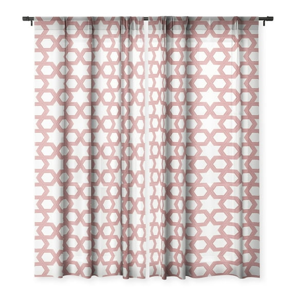 Society6 Emanuela Carratoni Moroccan Inspiration 84" x 50" Single Panel Sheer Window Curtain