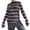 Red, variant on Arlun Long Sleeve Crewneck Striped Print Tops Womens Soft Comfortable Baggy Pullovers Lightweight Vintage Streetwear T-Shirts 2026 Fashion Loose Workout Tee White S