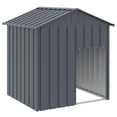 thumbnail image 3 of Caseta para perros VidaXL de acero galvanizado con techo para razas pequeñas, 3 of 6