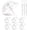 White Handle 10PCS, variant on Wedding Clear Bubble Umbrella Bulk 47 Inch Large Dome Rainproof Stick Umbrellas for Weddings Prom Graduation Outdoor Events