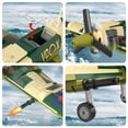 thumbnail image 2 of HI-REEKE Airplane Building Block Overlord Weapon Spitfire Kit Plastic Toy Gift for Kid Multicolor, 2 of 7