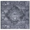 thumbnail image 2 of SAFAVIEH Tucson Donovan Oriental Machine Washable Area Rug, Black/Grey, 8' x 8' Square, 2 of 14