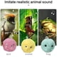 thumbnail image 5 of Juguete para mascotas, pelota de ladrido de felpa divertida, sonidos para autoplacer, pelota divertida para gato con hierba gatera, 5 of 7