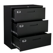 Fesbos Lateral File Cabinets with Lock,3 Drawer 36" Wide Filing Cabinets,Hanging Letter/Legal/F4/A4 Size