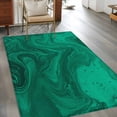 thumbnail image 2 of Green Marble Area Rugs 2.7'x5', Washable Small Throw Rugs for Kitchen Bedroom, Modern Farmhouse Gradient Abstract Fluid Art Indoor Outdoor Rug Non-Slip Low Pile Carpet Runner Reversible Floor Mats, 2 of 8