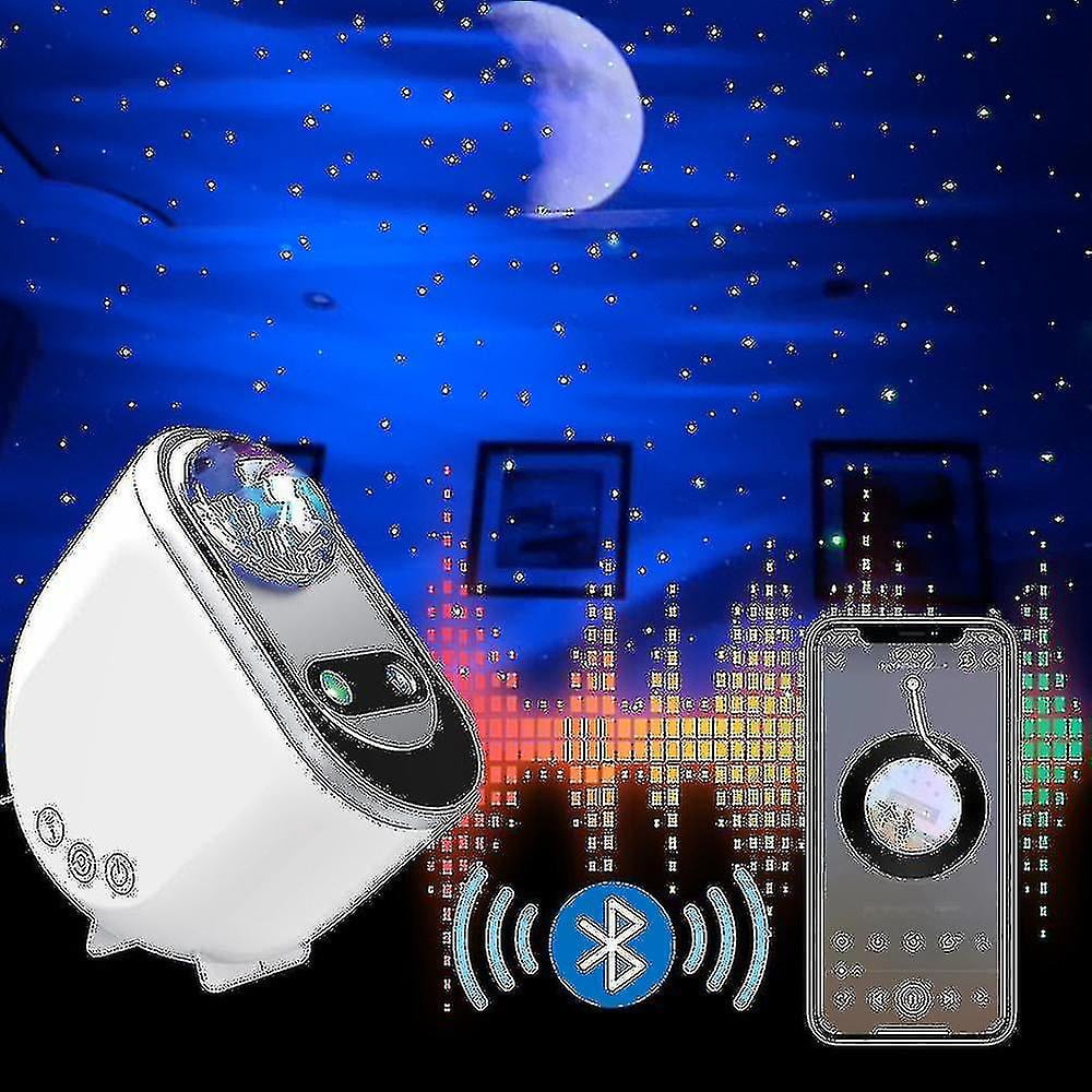 Projecteur Ciel Étoilé Galaxie & Aurore Boréale - Veilleuse Musicale Lumineuse Avec Télécommande