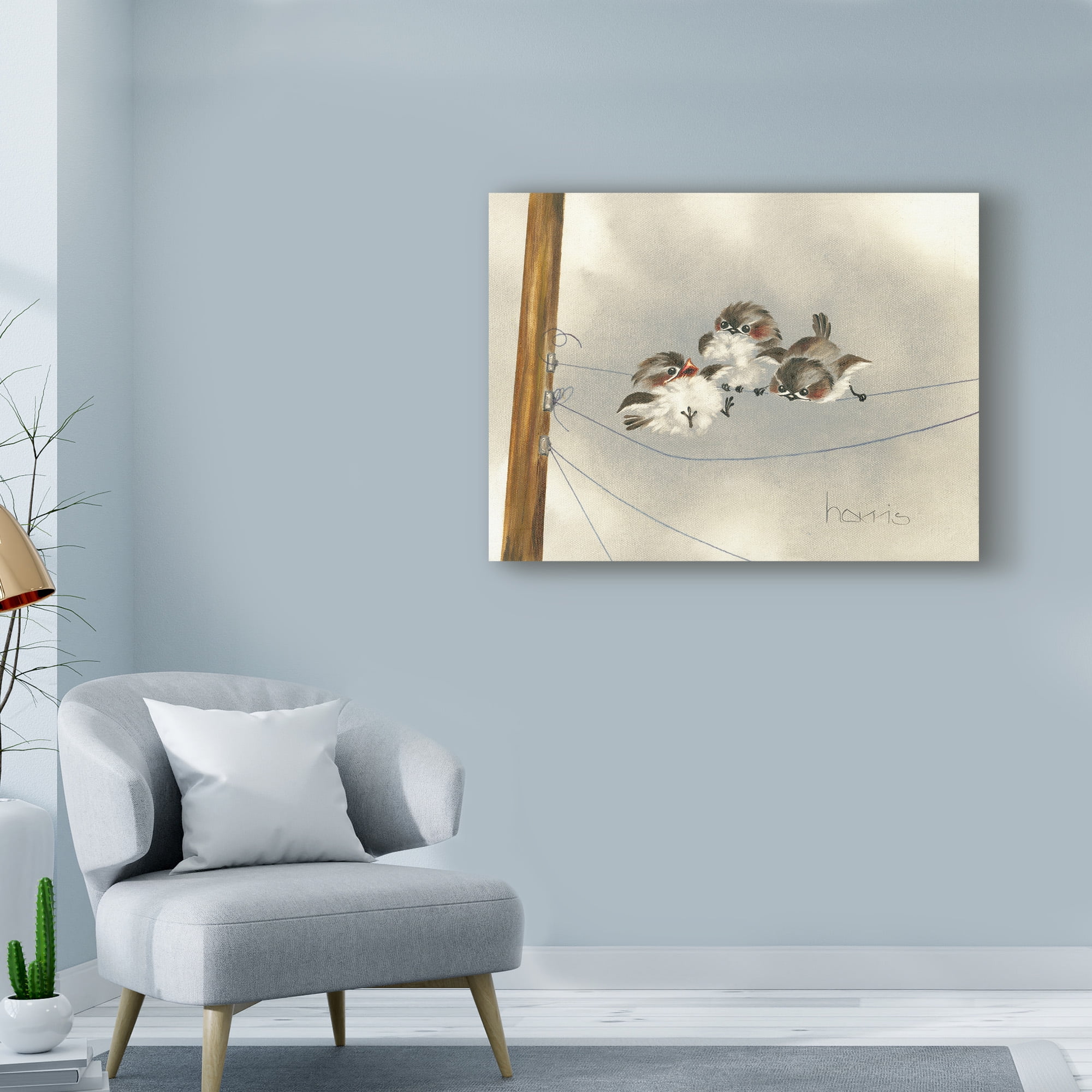 Trademark Fine Art 'One Ringy Dingy' Canvas Art by Peggy Harris