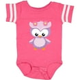 thumbnail image 3 of Inktastic Cute Pink and Purple Owl Girls Baby Bodysuit, 3 of 5