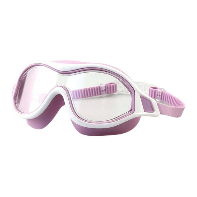 Lunettes de Natation Adultes Lunettes de Natation Anti-Buée Lunettes de Plongée Protection Réglable Vue Claire Unisexe pour Piscine Dames Femmes Intérieur Rose