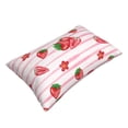 thumbnail image 5 of LNWH Rectangle Pillow Cover, Pink Striped Watercolor Strawberry Art Pattern Cushion Covers Pillowcase for Couch Bedroom Sofa, 20"x30", 5 of 8