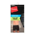 thumbnail image 3 of Hanes Men's Boxer Brief Underwear Pack with Stay Dry Pouch, Cotton Stretch, Assorted, 3-Pack, 3 of 10