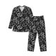 thumbnail image 1 of Balery Snake Pijama para Hombre de Dos Piezas con Manga Larga, Conjunto de Dormir y Descanso Suave con Bolsillos-Large, 1 of 7