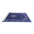 thumbnail image 2 of Ahgly Company Machine Washable Indoor Rectangle Medallion Blue Traditional Area Rugs, 3' x 5', 2 of 4