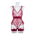 thumbnail image 5 of Lencería sexy de estilo europeo y americano, prenda de malla de encaje que esculpe el cuerpo, corsé para mujer, 5 of 5
