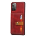 thumbnail image 2 of SaniMore for Samsung Galaxy A32 5G Case, PU Leather Shockproof Inner Shell with Wallet Card Slots Flip Kickstand Shockproof Retro Anti-scractch Drop-resistant Shell for Samsung A32 5G - Red, 2 of 5