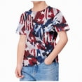 thumbnail image 4 of KPOPLK 4th of July Girls shirts USA Flag Graphic T-Shirts Tee Tops for Toddler Kids Girl Summer Patriotic Outfit(Grey,6-7 Years), 4 of 4