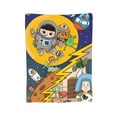 thumbnail image 1 of Super Soft Anti-Pilling Flannel Bed Blankets, Astronaut Monster Cozy Fluffy Warm All Seasons Throw Blanket for Sofa Bedding, 40"x30", 1 of 8