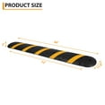 thumbnail image 6 of Yeshouse 1 Pack Heavy Duty Rubber Speed Bumps for Road, 84" 2-Channel Modular Driveway Humps with 6 Bolt Spikes & 2 End Cups for Asphalt/Concrete/Driveway/Gravel, 25,000LB Capacity, 6 of 8