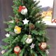 thumbnail image 2 of Paquete de 5 adornos de árbol de Navidad de doble cara de metal rústico de hojalata San, 2 of 5