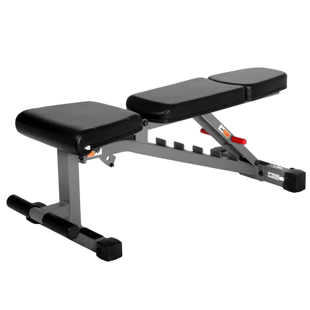 XMark Adjustable FID Weight Bench, 11Gauge, 1500 lb. Capacity, 7 Back