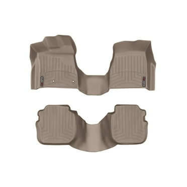WeatherTech Custom Fit FloorLiners compatible with 1998-2011 Lincoln Town Car - 1st Row Over-The-Hump & 2nd Row, Tan